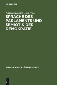 Sprache des Parlaments und Semiotik der Demokratie_cover