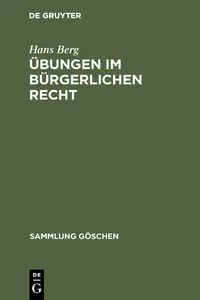 Übungen im bürgerlichen Recht_cover