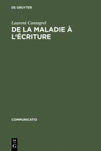 De la maladie à l'écriture_cover