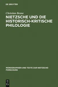 Nietzsche und die historisch-kritische Philologie_cover