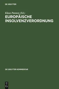 Europäische Insolvenzverordnung_cover