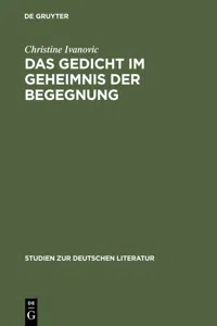 Das Gedicht im Geheimnis der Begegnung_cover