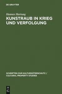 Kunstraub in Krieg und Verfolgung_cover