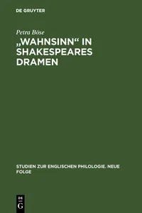 "Wahnsinn" in Shakespeares Dramen_cover