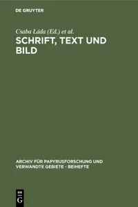 Schrift, Text und Bild_cover