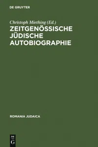 Zeitgenössische jüdische Autobiographie_cover