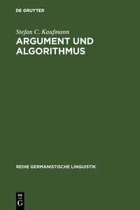 Argument und Algorithmus_cover