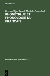 Phonétique et phonologie du français_cover