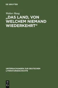 "Das Land, von welchem niemand wiederkehrt"_cover