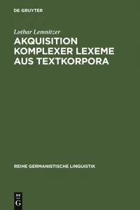Akquisition komplexer Lexeme aus Textkorpora_cover