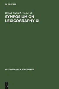 Symposium on Lexicography XI_cover