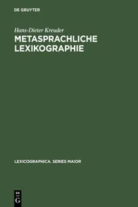 Metasprachliche Lexikographie_cover