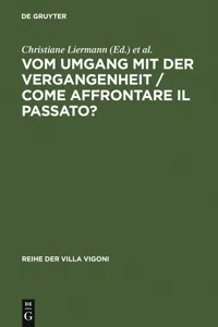 Vom Umgang mit der Vergangenheit / Come affrontare il passato?_cover