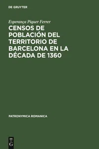 Censos de población del territorio de Barcelona en la década de 1360_cover