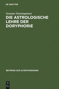 Die astrologische Lehre der Doryphorie_cover