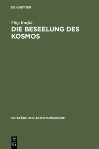 Die Beseelung des Kosmos_cover