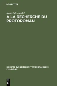 A la recherche du protoroman_cover