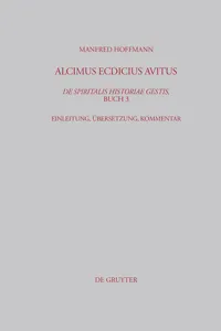 Alcimus Ecdicius Avitus, De spiritalis historiae gestis, Buch 3_cover