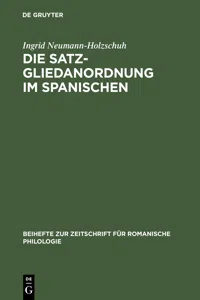 Die Satzgliedanordnung im Spanischen_cover