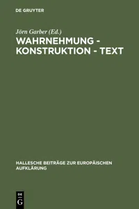 Wahrnehmung - Konstruktion - Text_cover