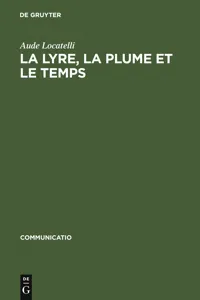 La lyre, la plume et le temps_cover