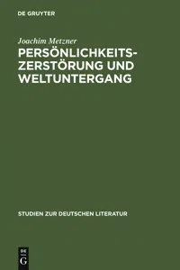 Persönlichkeitszerstörung und Weltuntergang_cover