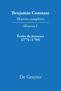 Écrits de jeunesse_cover