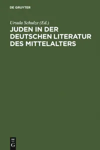 Juden in der deutschen Literatur des Mittelalters_cover