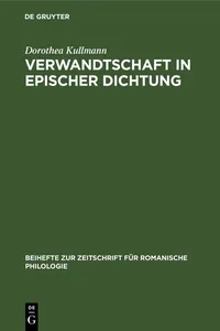 Verwandtschaft in epischer Dichtung_cover