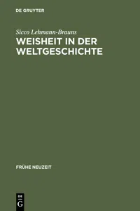 Weisheit in der Weltgeschichte_cover