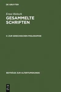 Zur griechischen Philosophie_cover