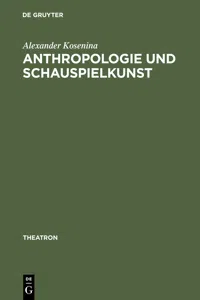 Anthropologie und Schauspielkunst_cover