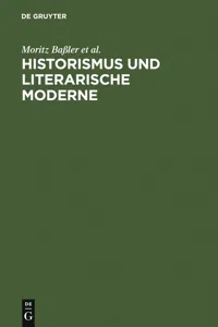 Historismus und literarische Moderne_cover