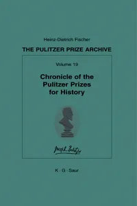 Chronicle of the Pulitzer Prizes for History_cover