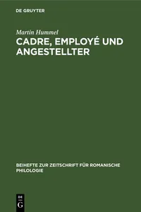 Cadre, employé und Angestellter_cover