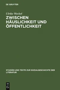 Zwischen Häuslichkeit und Öffentlichkeit_cover