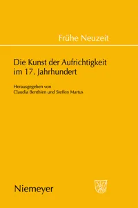 Die Kunst der Aufrichtigkeit im 17. Jahrhundert_cover