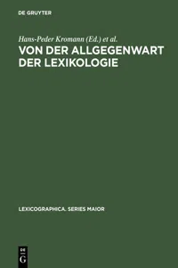 Von der Allgegenwart der Lexikologie_cover