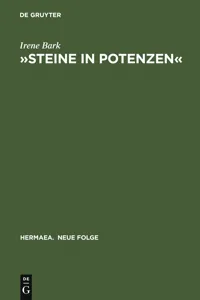 »Steine in Potenzen«_cover