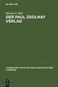 Der Paul Zsolnay Verlag_cover