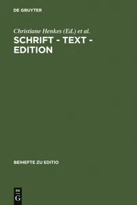 Schrift - Text - Edition_cover