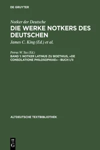 Boethius, »De consolatione Philosophiae« – Buch I/II_cover