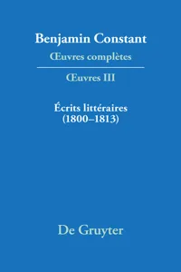 Écrits littéraires_cover