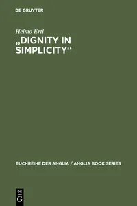 "Dignity in Simplicity"_cover