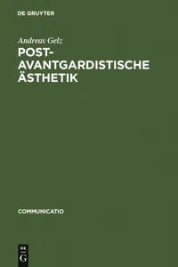 Postavantgardistische Ästhetik_cover