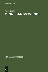 Minnesangs Wende_cover