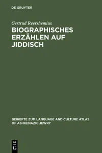 Biographisches Erzählen auf Jiddisch_cover