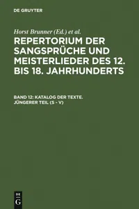 Katalog der Texte. Jüngerer Teil_cover