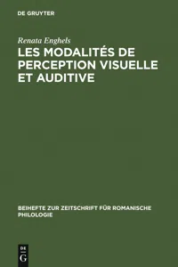 Les modalités de perception visuelle et auditive_cover