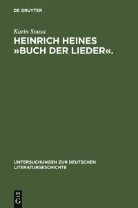 Heinrich Heines »Buch der Lieder«._cover